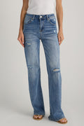 Risen Lexi High Rise Vintage Washed Wide Leg Jeans